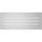 Ekena Millwork Vertical Surface Mount PVC Gable Vent: Functional, w/ 2"W x 2"P Brickmould Sill Frame, 34"W x 14"H GVPVE34X1403SF - alternate 2